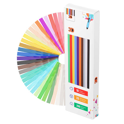 PCL Filament Nachfüllset für Kinder 3D Stifte – Niedrigtemperatur, ungiftig & geruchslos